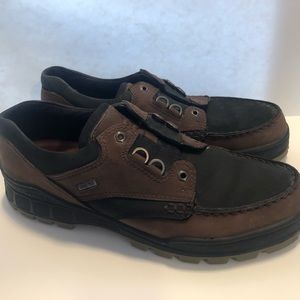 FINAL! MEN’S ECCO BROWN & BLACK GENUINE TRACK FOOTWEAR NEARLY NEW!